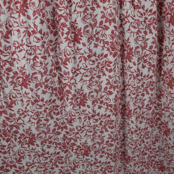 Eileen West Medium White Red Floral Lace Maxi Long Sleeve Nightgown Cottagecore - Picture 8 of 10